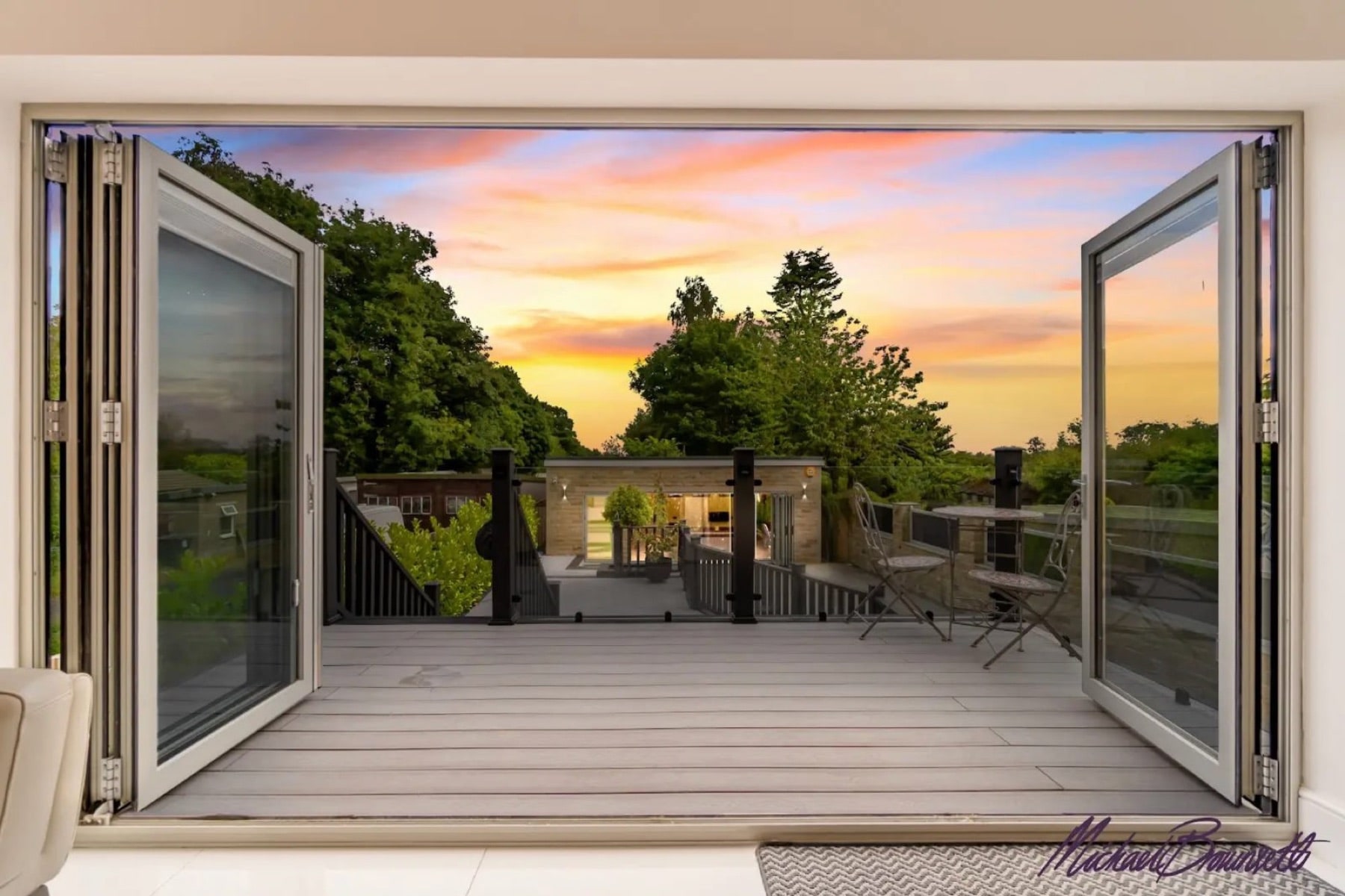 Ultimate Collection photography: bi-folds at dusk
