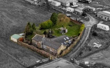 Moorside Place from the air
